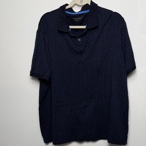 Banana Republic Black Polo with Blue Trim